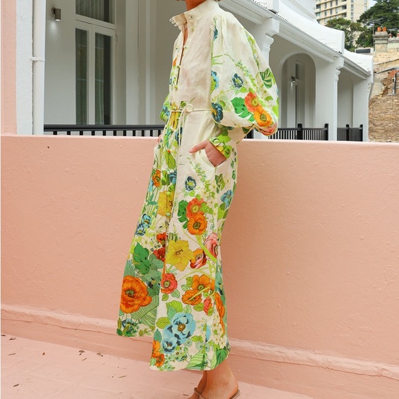 Euro Style Constance Shirtdress In Cream Dress - Picture 7 of 7